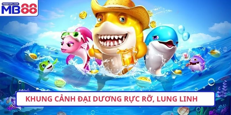 Khung cảnh đại dương rực rỡ, lung linh